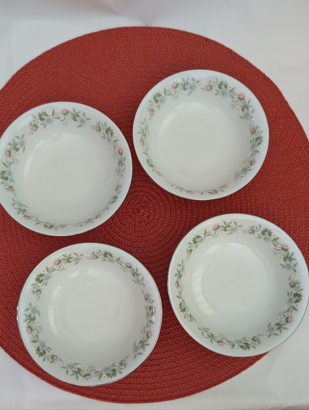Set of 4 Vintage Johann Haviland Bavaria Germany Fruit/Dessert Bowls
